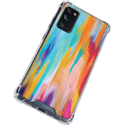 Etta Vee Multicolor Brush Stroke Galaxy S20 FE Clear Case